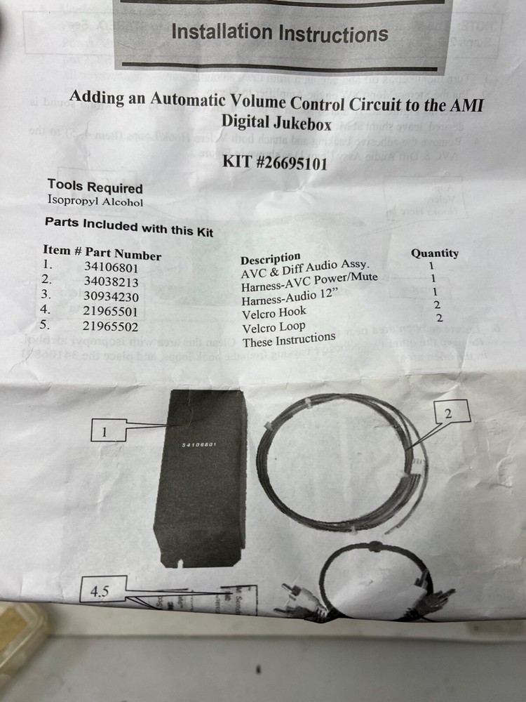 AMI Automatic Volume Control Circuit to AMI Digital Jukebox Kit