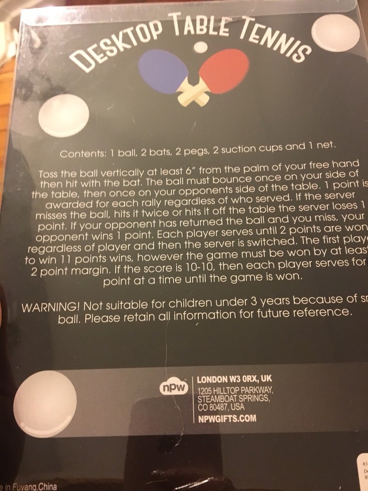Desktop Table Tennis