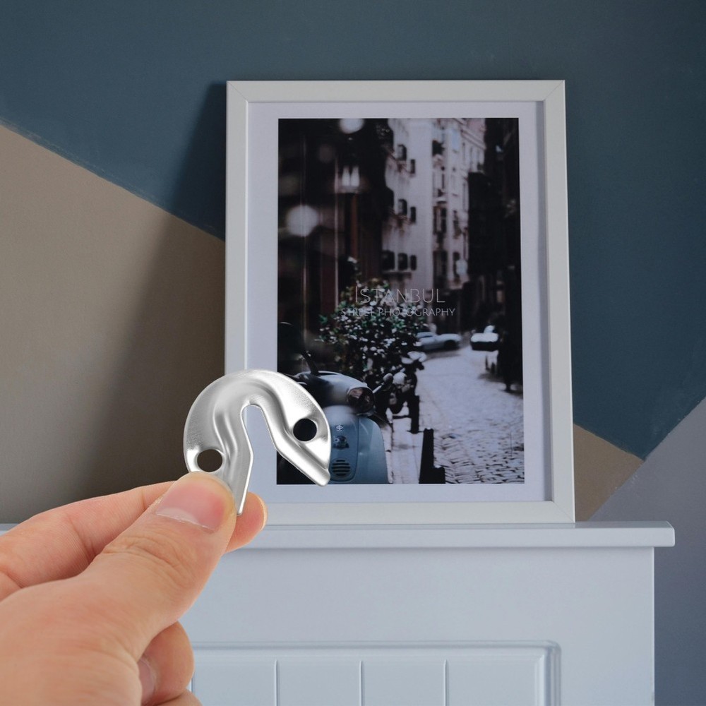 10 Pcs Hanging Buckles Connector Hooks Interlocking Mount Picture Hanger