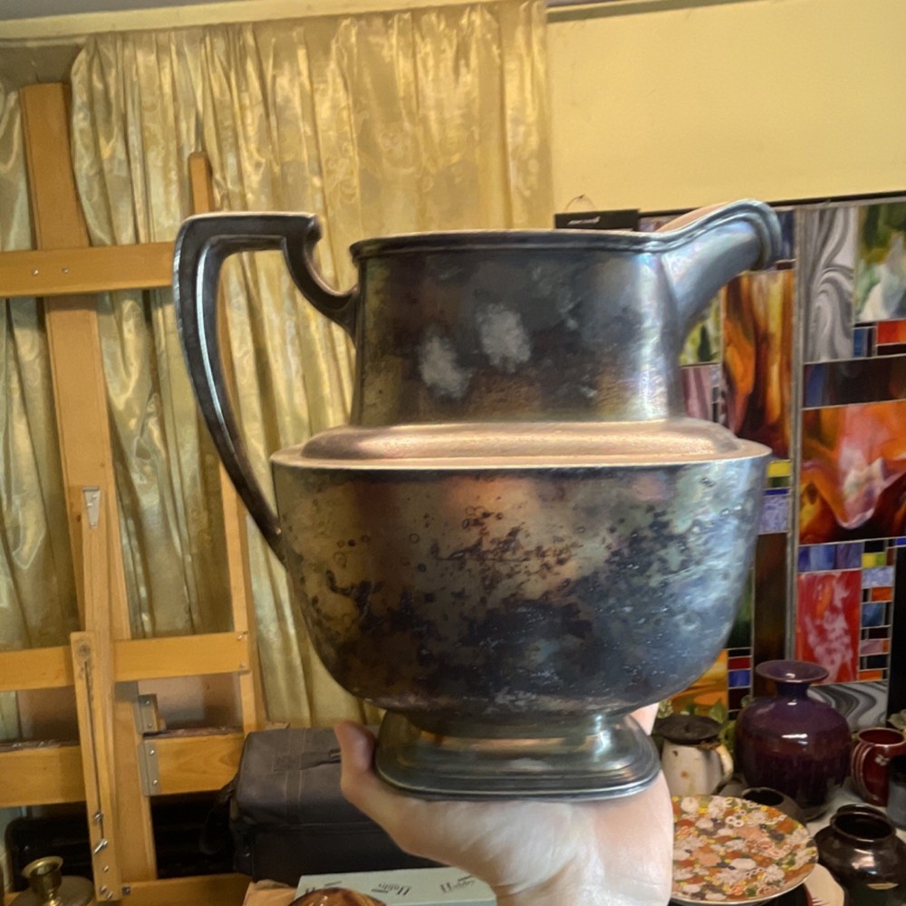 Reed & Barton Antique Silverplate Pitcher 0148-H