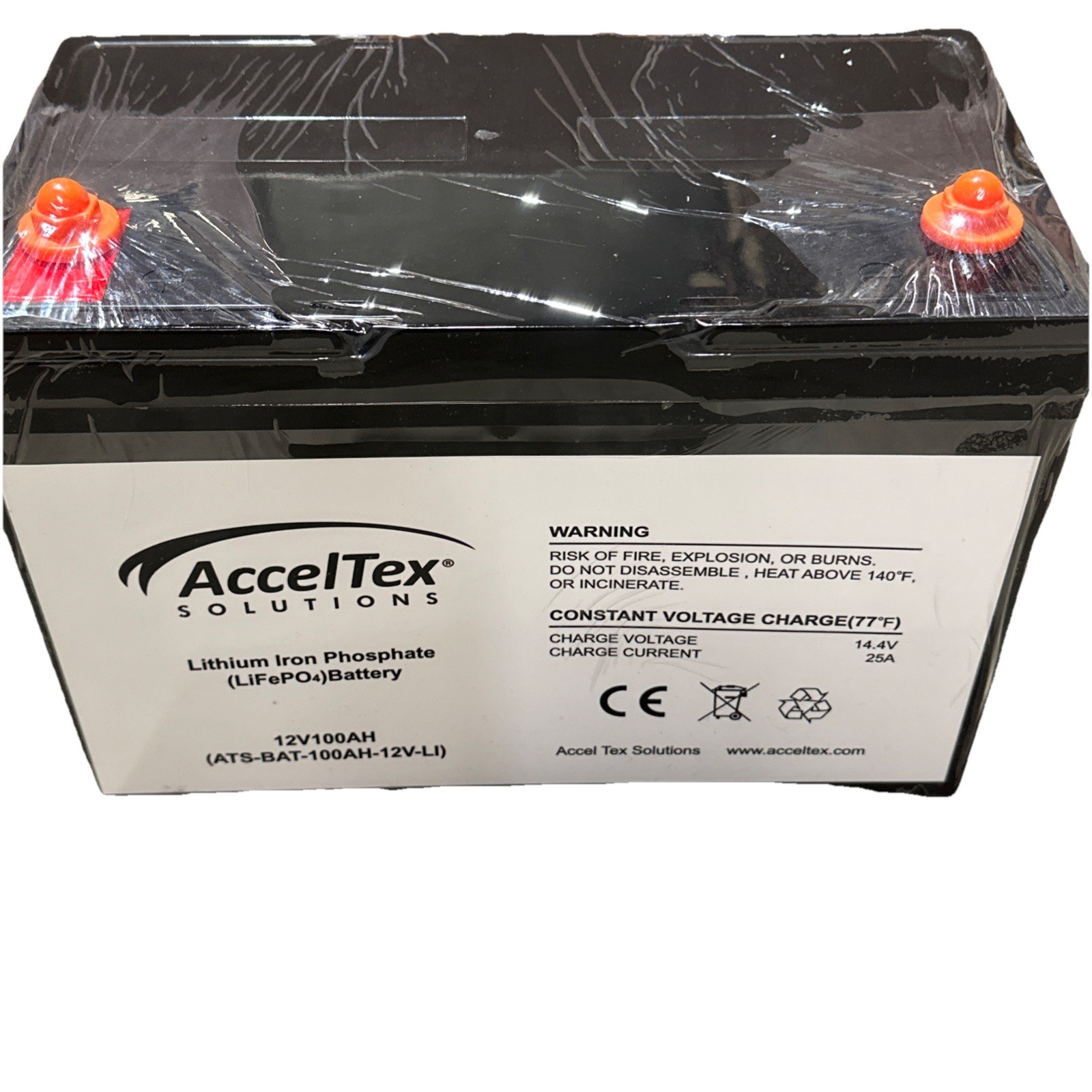 🔴 ATS-BAT-100AH-12V-LI 12V 100Ah LiFePO4 Lithium Iron Solar RV Battery‼️