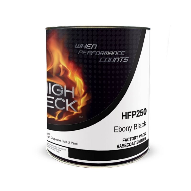 HIGH TECK HFP 250 GM 8555 EBONY BLACK BASECOAT AUTO PAINT GALLON SIZE!