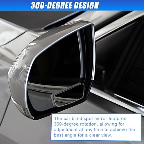 2PCS Rectangle Blind Spot Mirror for Car, Adjustable Wide Angle 059/Framed