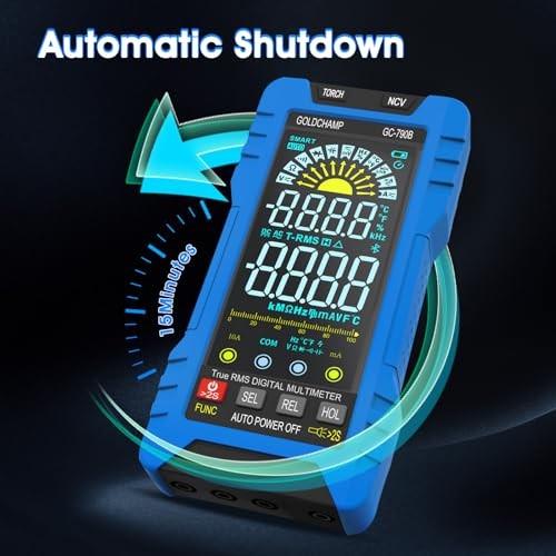 Digital Multimeter TRMS 6000 Counts, Auto-Ranging Voltmeter with NCV, Measures