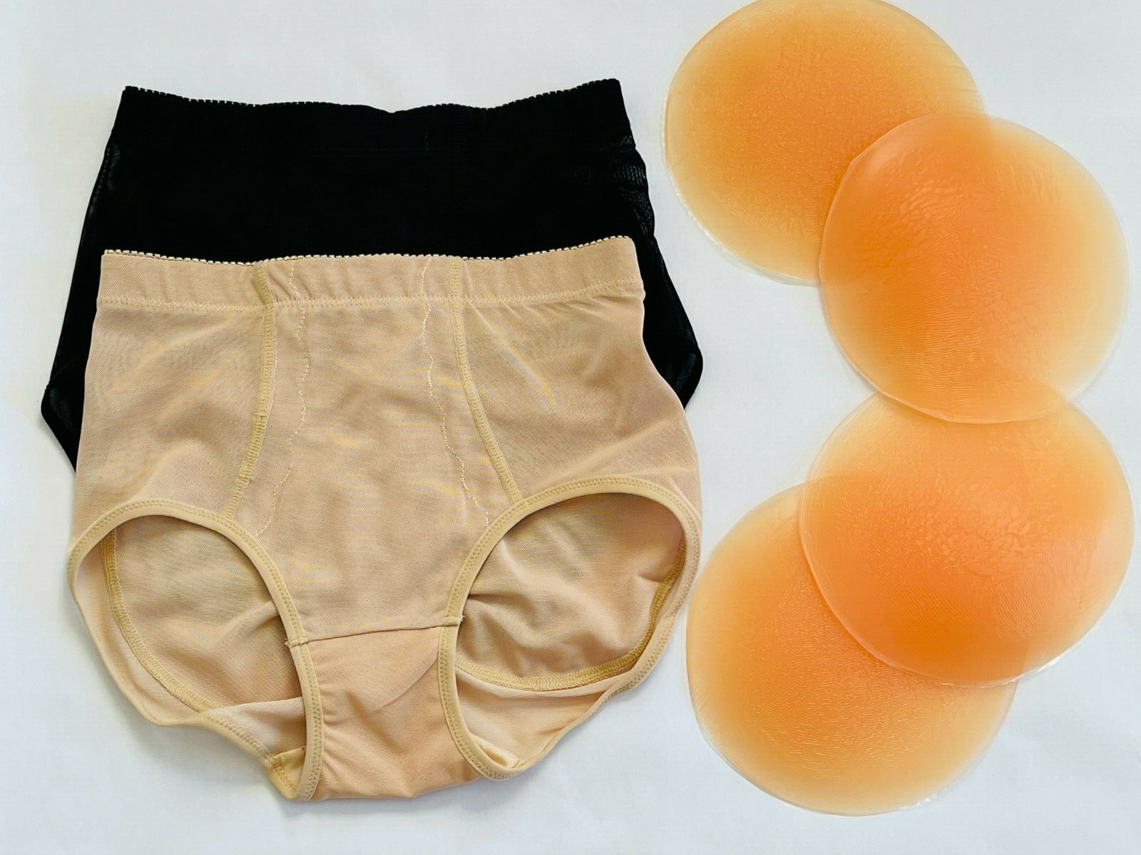 Silicone Buttocks Pads Butt Enhancer Shaper Girdle Booty Booster Panties Bubbles
