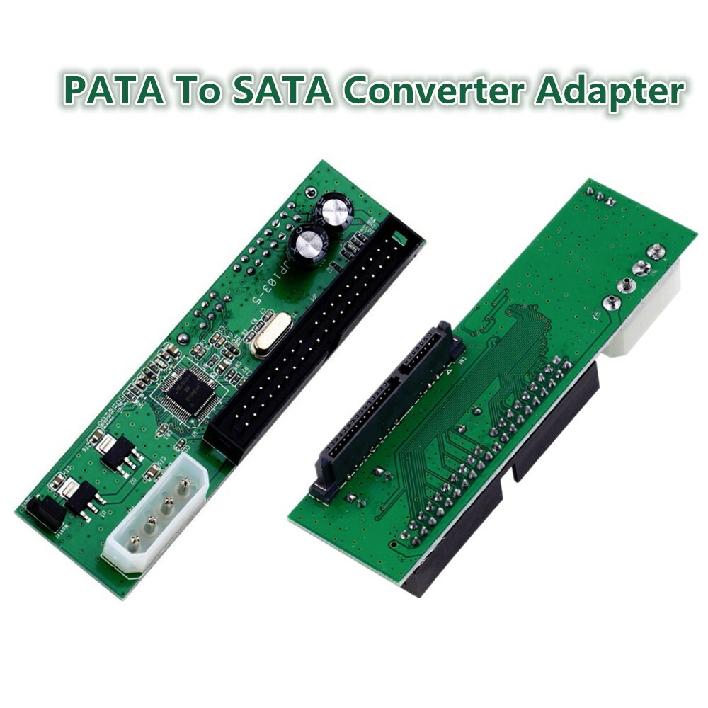 PATA IDE to Serial ATA SATA Adapter Converter Card for 3.5/2.5 HDD DVD 7+15 Pin
