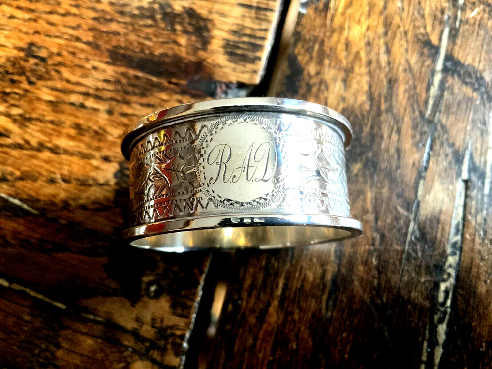 Antique Solid Silver Napkin Ring