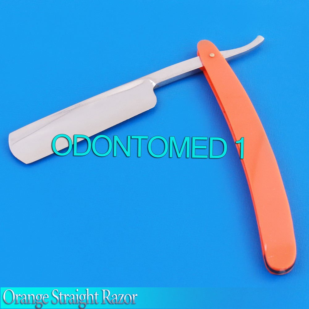 Orange Straight Razor First Quality Carbon Steel