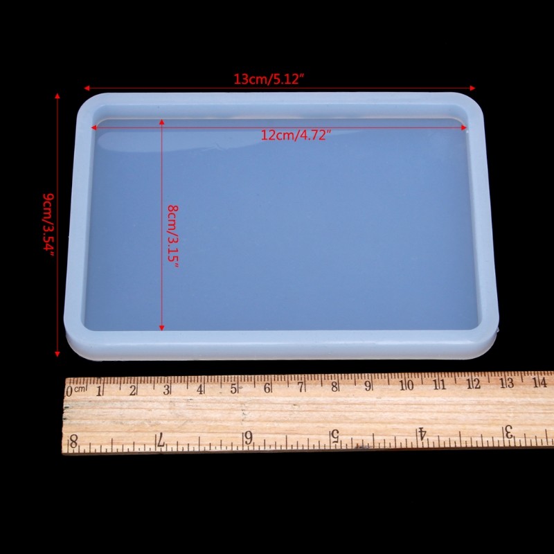 Storage Tray Mold Simple Rectangle Shape Tray Mold for DIY Plate Coaster