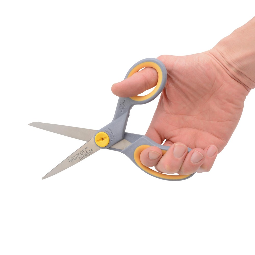 8-Inch Titanium-Bonded Scissors with Adjustable Glide for Home & Office