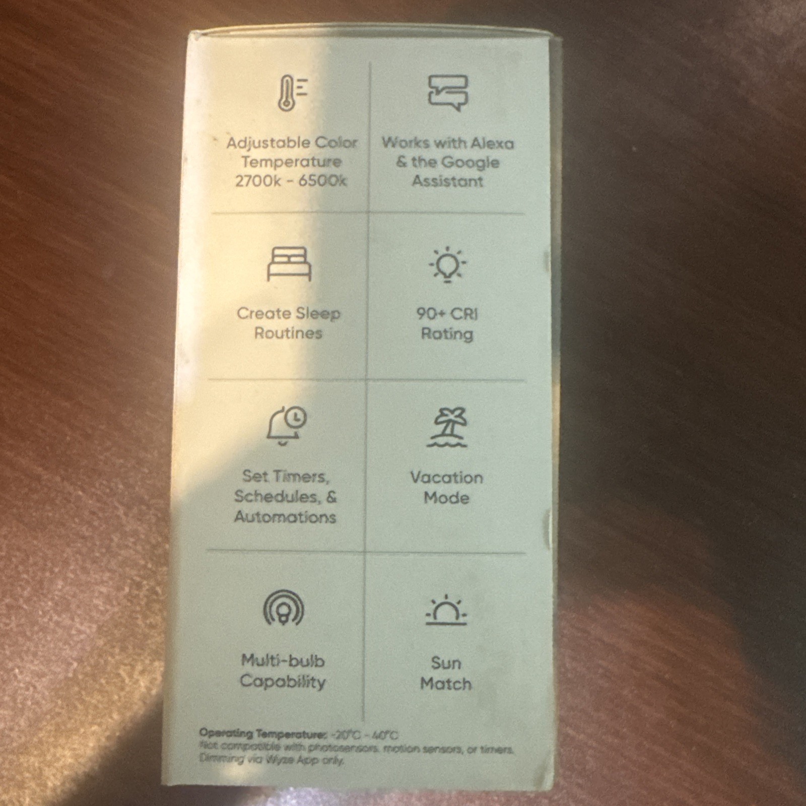 Wyze Bulb White Dimmable 2-pack 800 Lumens LED Light Bulb Brand New In Box