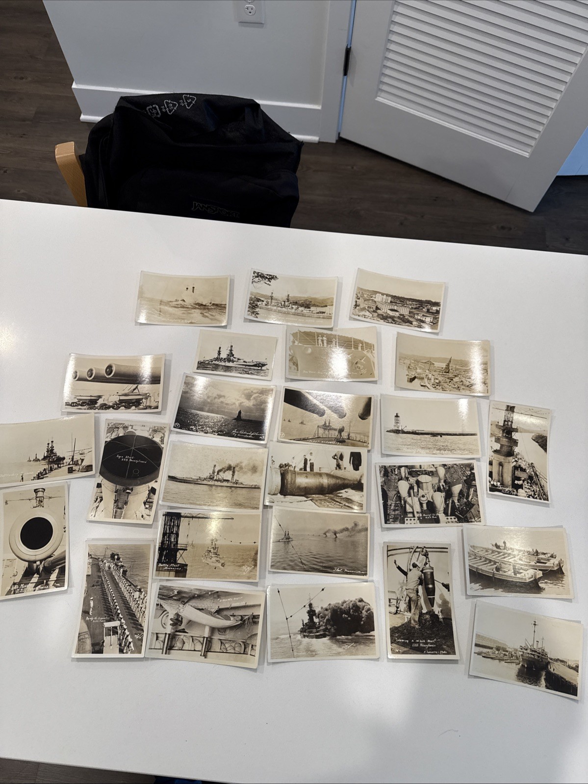 Huge WWI uss pennsylvania rppc Photo Lot, Navy Ships Military