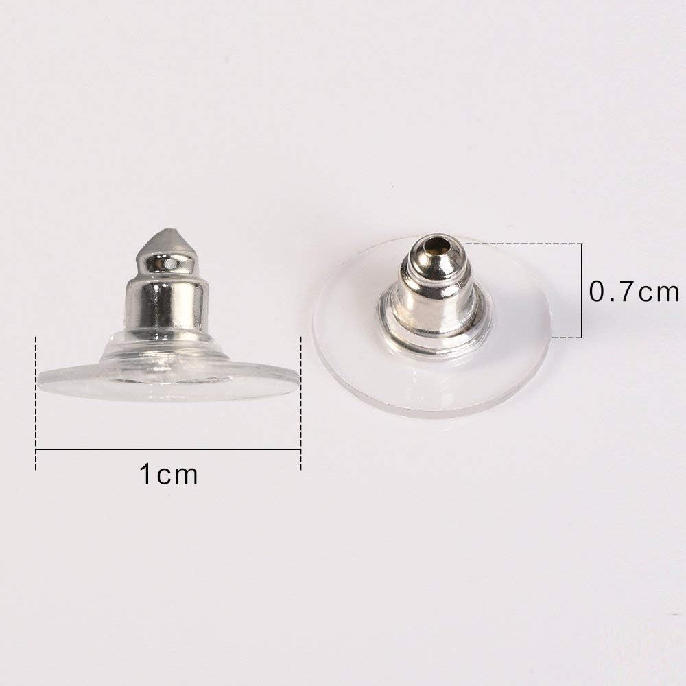 200 Pcs Earring Backs for Droopy Ears Backs Replacements Earring Backs for Heavy