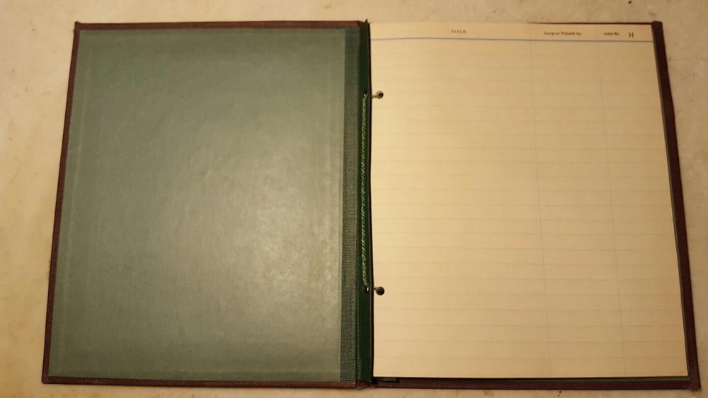 Circa 1920 Victor Victrola Record Index-Nice