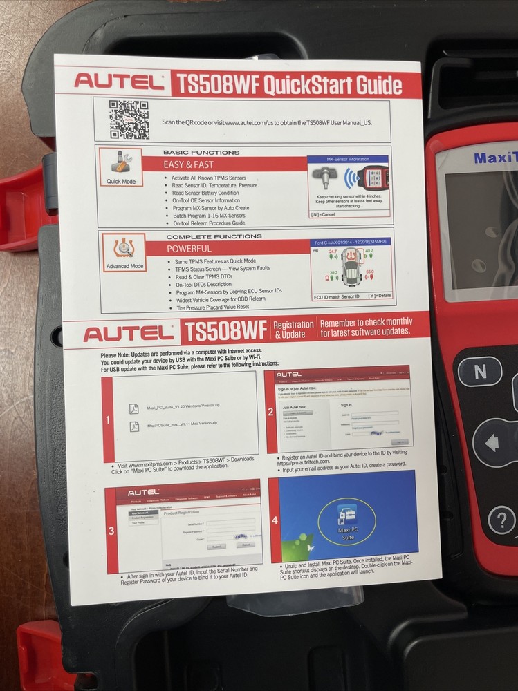 2026 Autel MaxiTPMS TS508WF TPMS Relearn Activate Program Tool NEW FREE SHIPPING