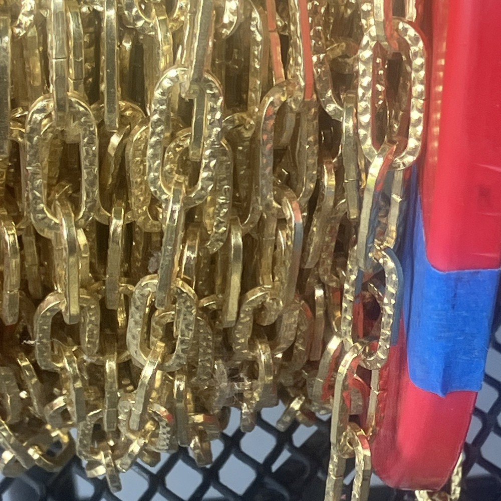 Brass Plated Steel Decorative Chain Small 72”Length