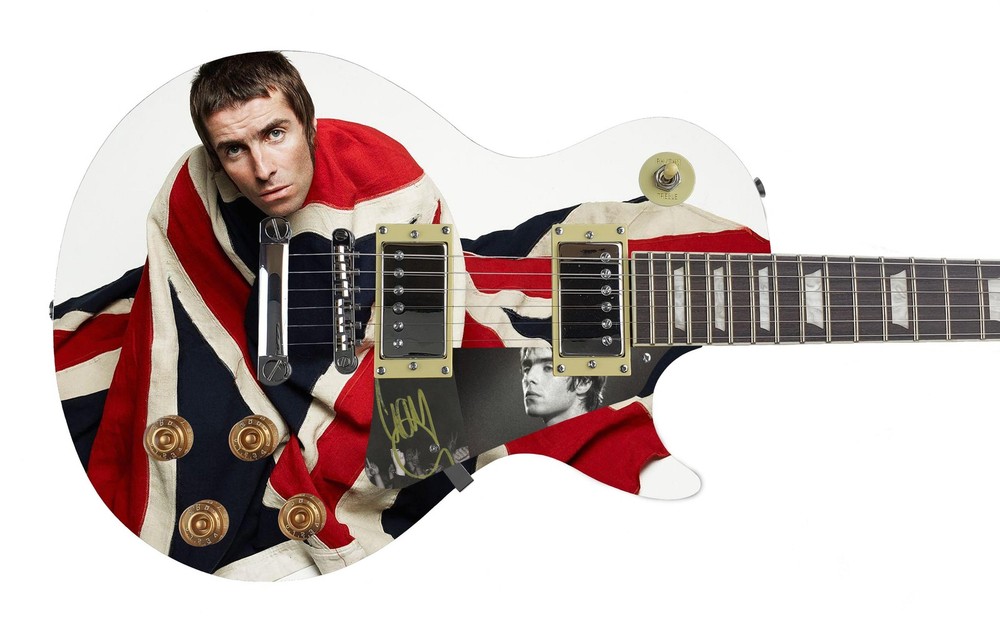 Oasis Liam Gallagher Autographed Signed Electric LP Guitar ACOA
