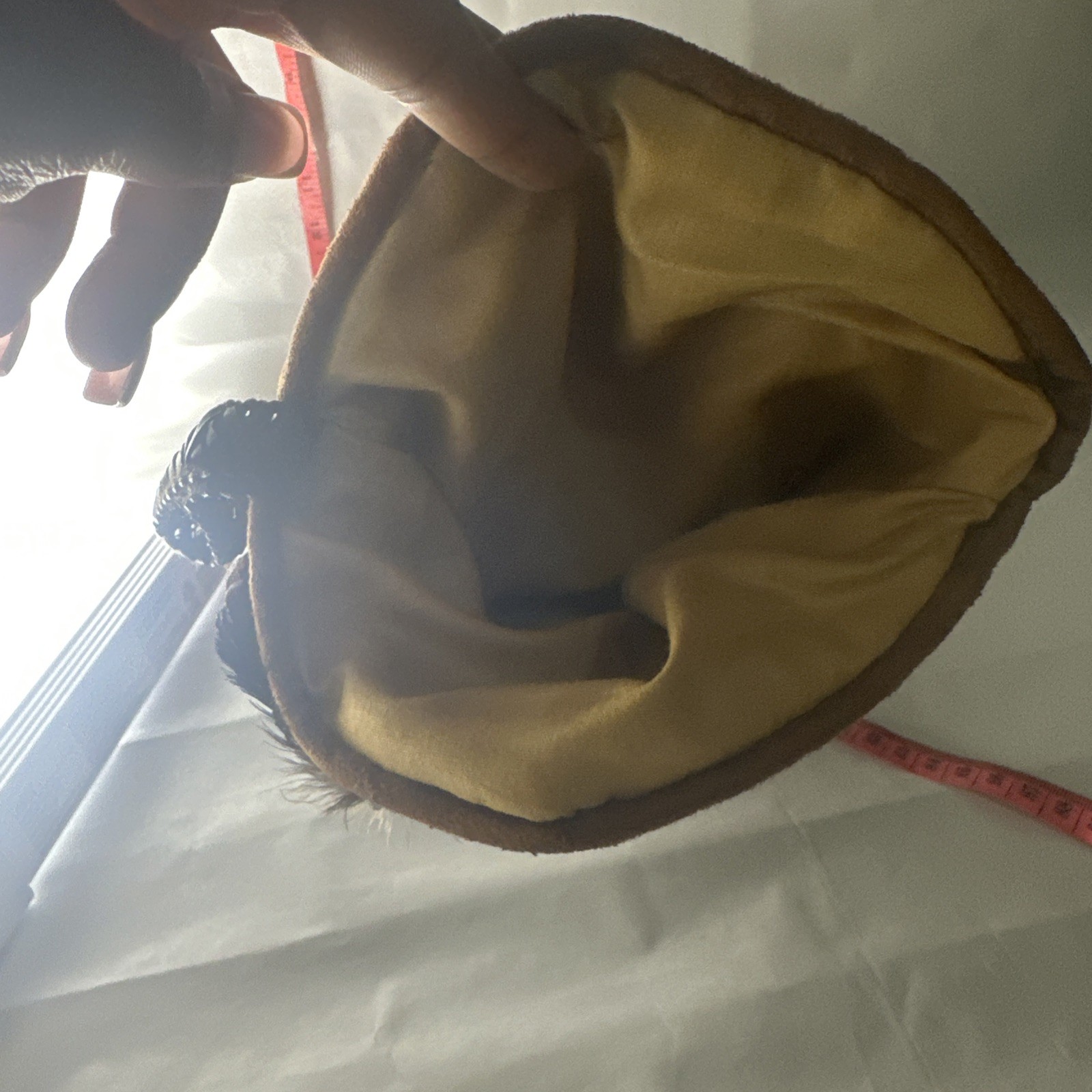 vintage Kiowa Native American hide Feather boot moccasin plush Hangable