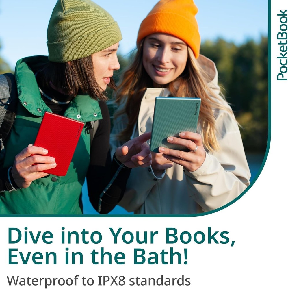 PocketBook Verse Pro E-Reader Waterproof, 6'' E-Ink Carta™ HD Touchscreen, RED