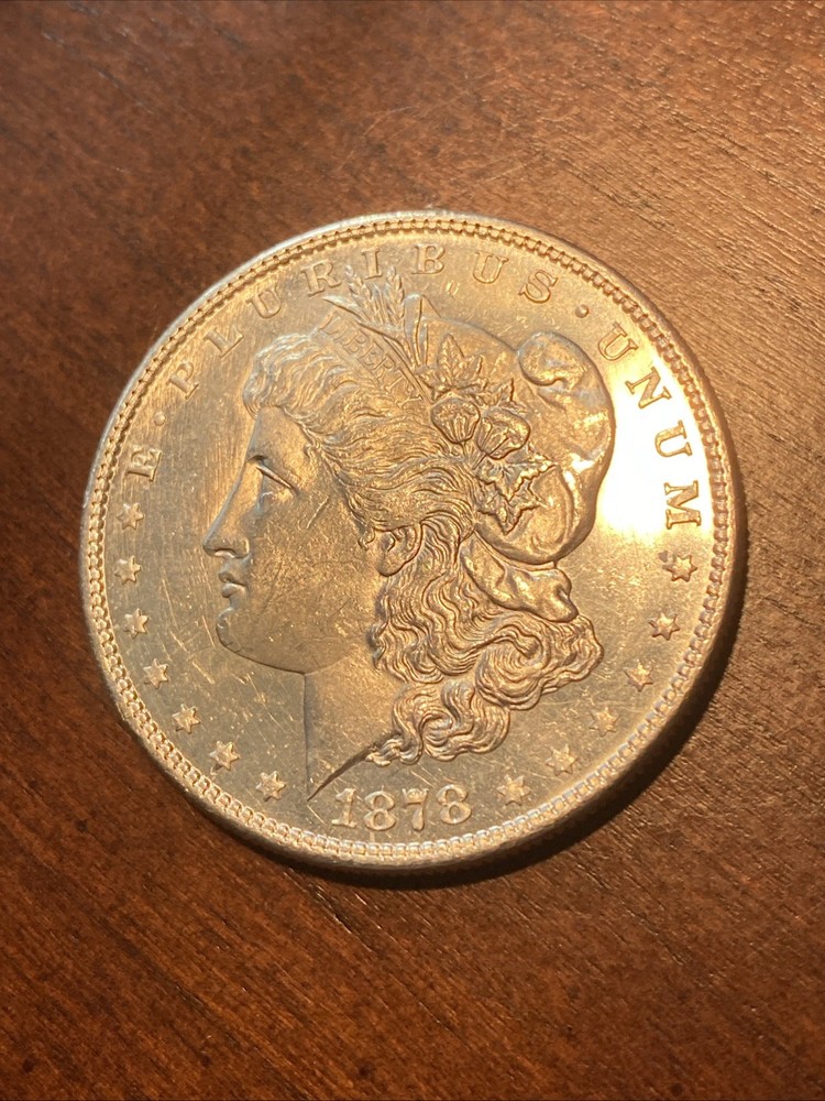 1878 S Morgan Silver Dollar in BU Proof Like Condition