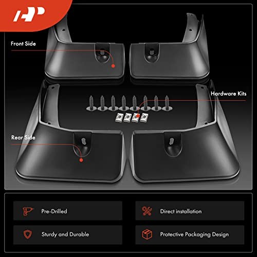 Set of 4PCS Mud Flaps Splash Guards Mudguards Mudflaps with Hardware