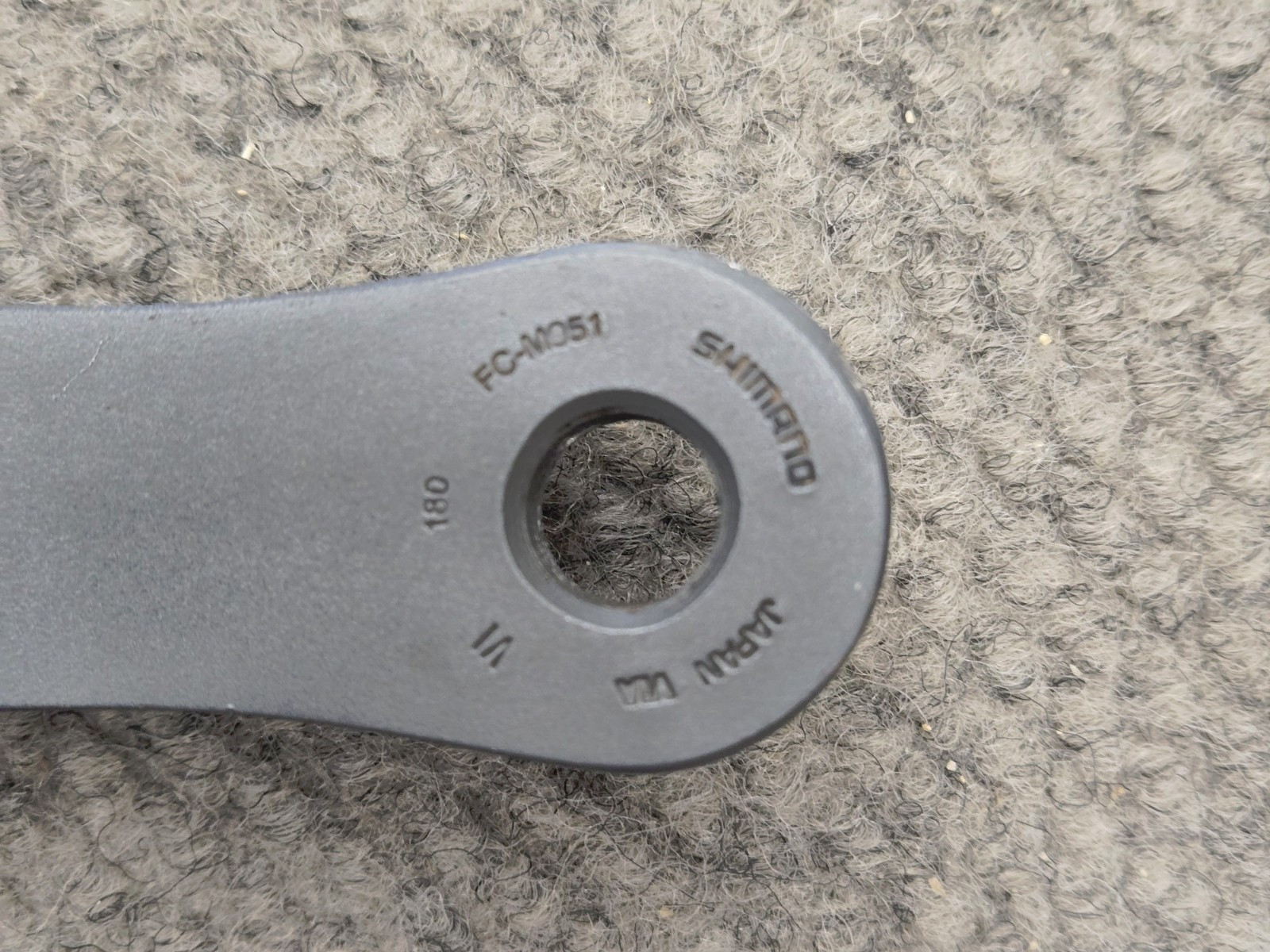 Vintage Shimano XTR FC-M951 Crankarms 180mm For Triple / Singlespeed Octalink V1