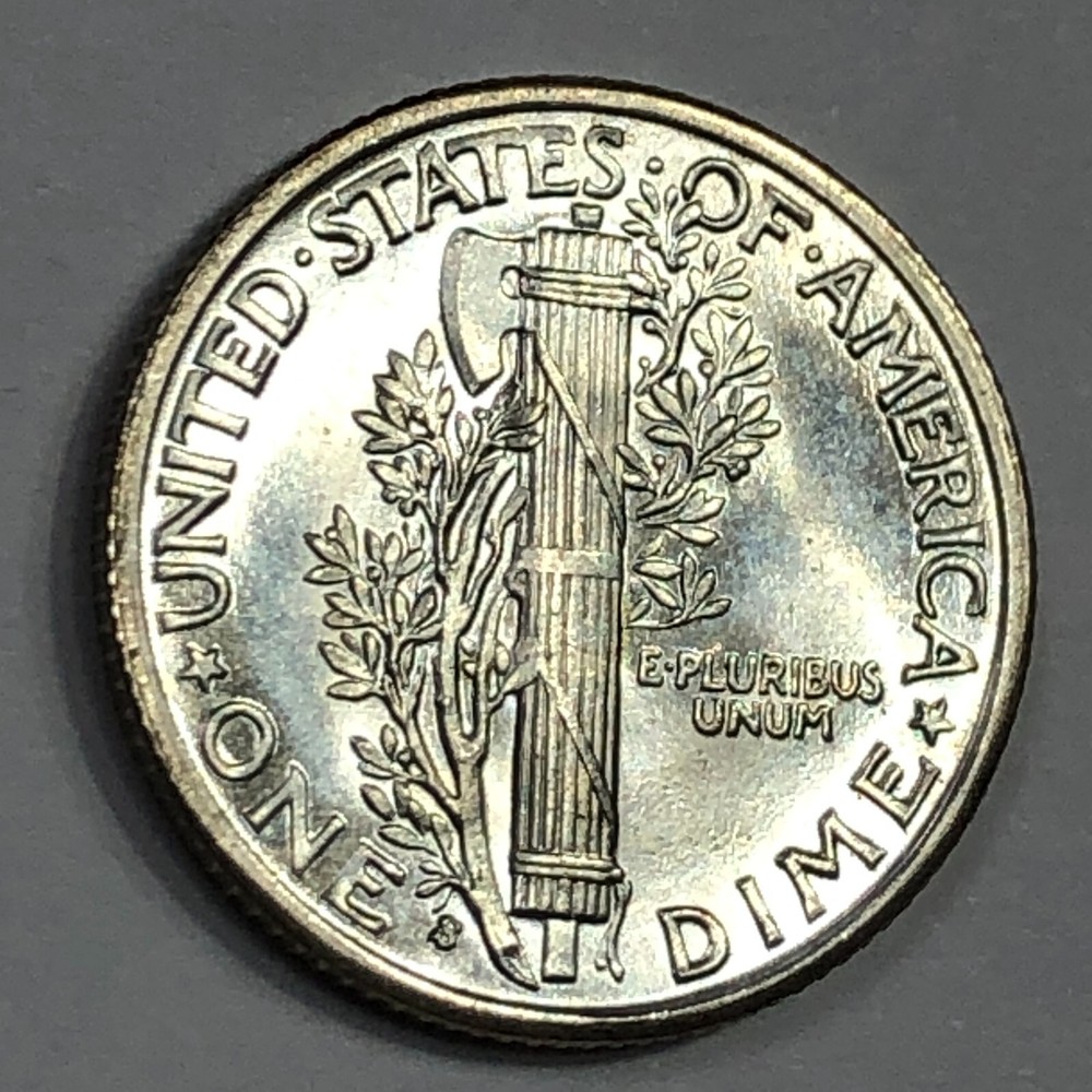 1939-S Uncirculated Mercury Silver Dime - #19798
