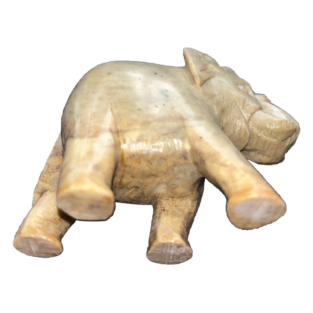 Elephant Trunk Up Stone Incense Holder