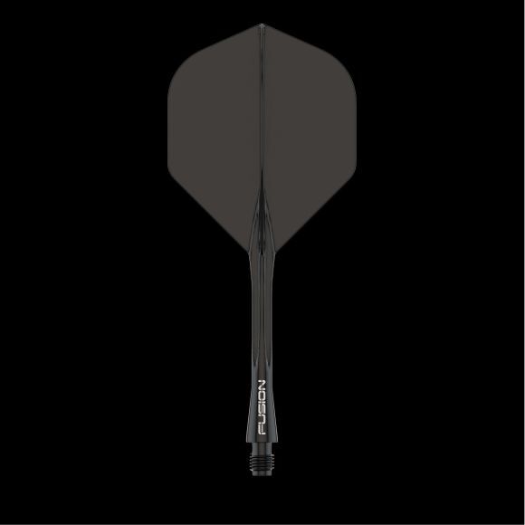 Winmau Fusion Integrated Flight & Shaft Solid Black Medium