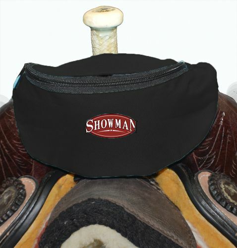 Showman Nylon Insulated Trail Horn Bag POUCH SACK w Pocket Western Saddle Bags