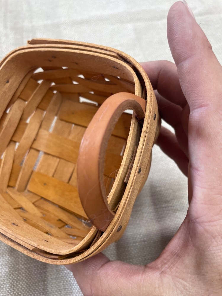 Longaberger Sweet Basil Basket 1995 with plastic protector
