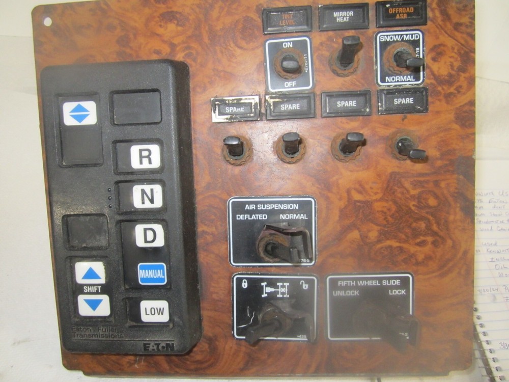 Used Kenworth Dash Panel With Eaton Shift Panel