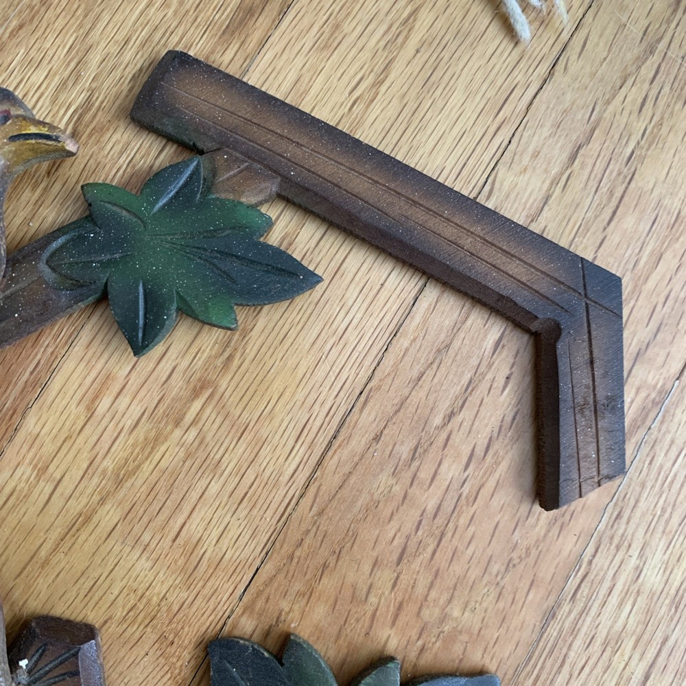 Vintage Bird Carving From Cuckoo Clock