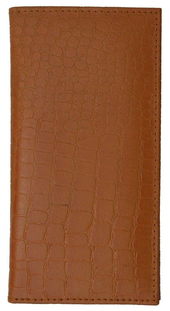 Genuine Leather PLAIN Checkbook Cover Tan NEW!!!
