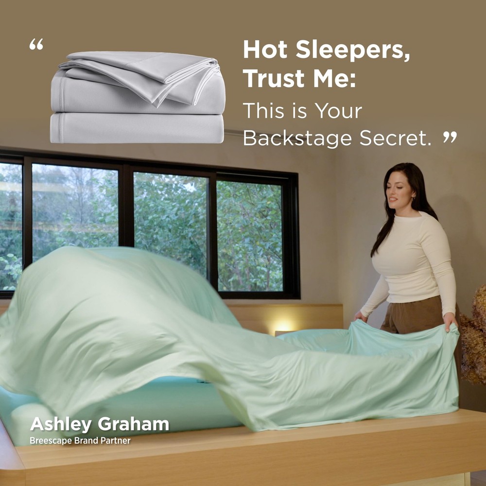 Cooling Sheets Queen Size - BlendTek Dry & Cool Technology Cooling Bed Sheets...