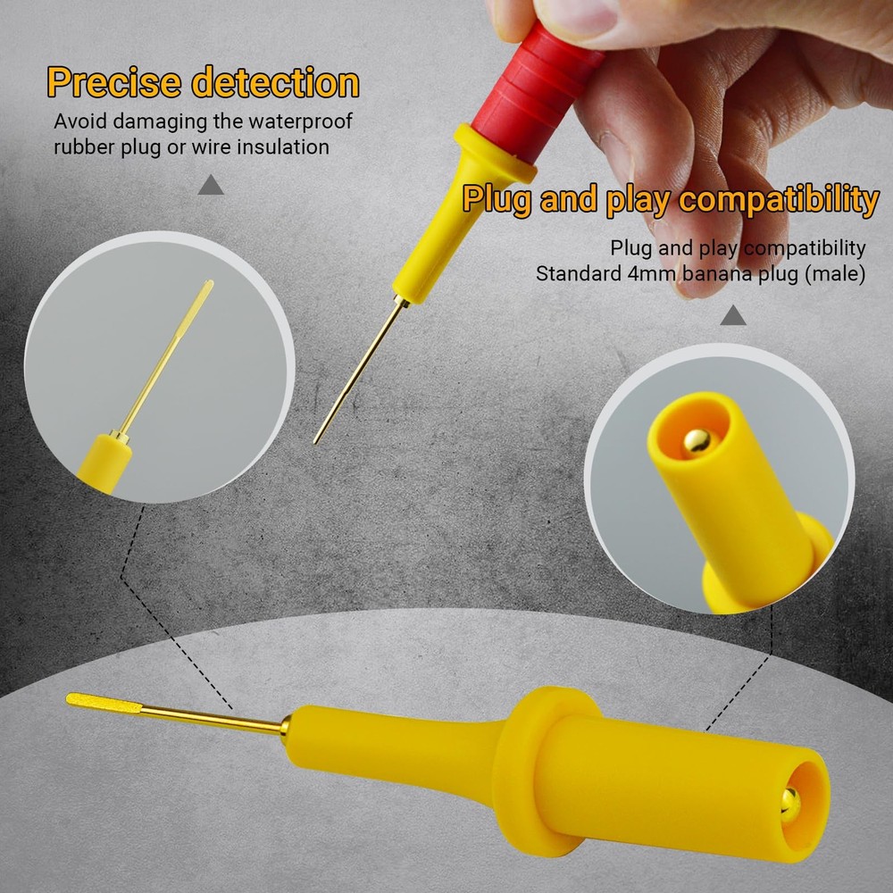 Automotive Test Probe Adapter Kit Back Probe Blade Probe Diagnostic Testing Tool