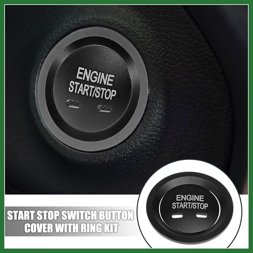 Car Start Stop Switch Button Cover with Ring Kit for Cadillac XTS XT5 CT6