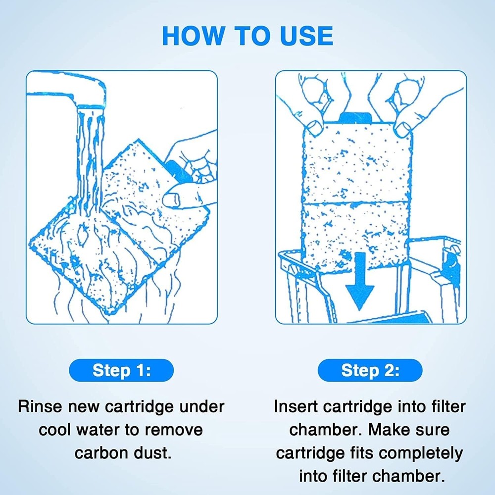 6 Pack Easy-Install EF-S Filter Cartridges for Clean & Safe Aquatic Environments