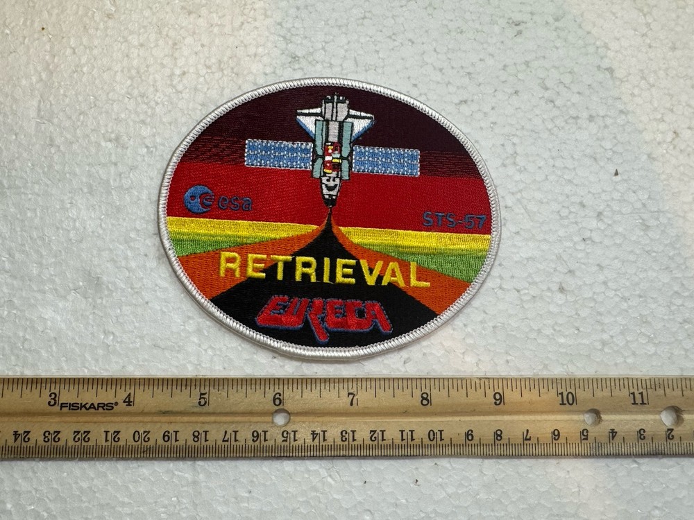 Vintage NASA Space Shuttle Patch- STS-57 EURECA Retrieval