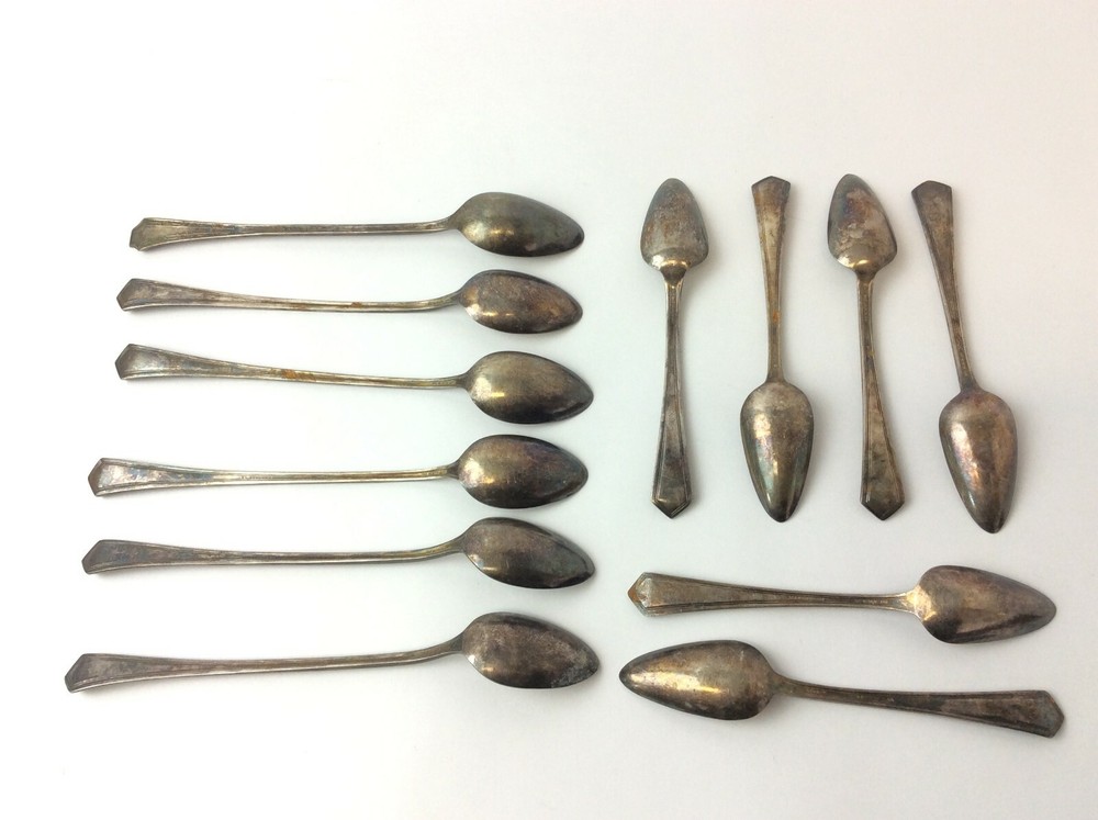 Pat Aug 31 20 Rogers AA Teaspoons Old Spoons Set Kitchenware Silverplate