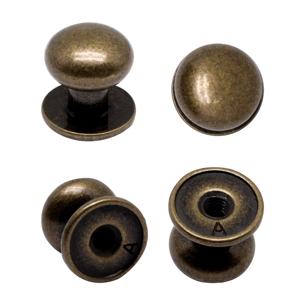 32Pcs Mini Drawer Pulls Small Knobs Metal Round Mini Knobs Handles for Wood Case