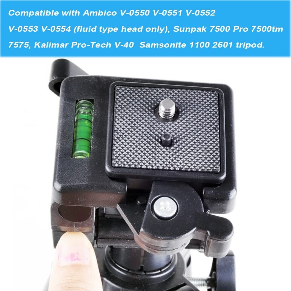 2-Pack 41mm Tripod Quick Release Plate QR Camera Mounting Adapter 1 5/8"