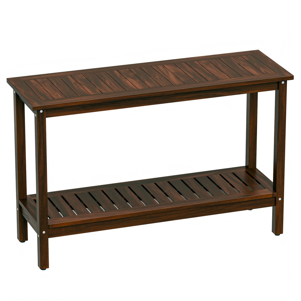 48'' Console Sofa Table with Storage Shelves Entry Way Table for Patio Coffee