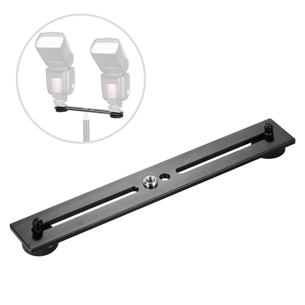 Dual  Mount Tripod Bracket  Flash DSLR  Stand Microphone Z3M3