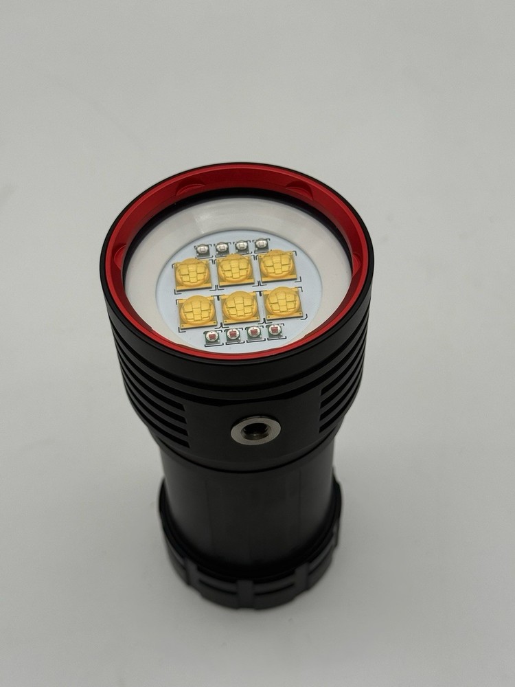 LetonPower Diving Flashlight, L24 12000Lumens Dive Light,100m Underwater Vide...
