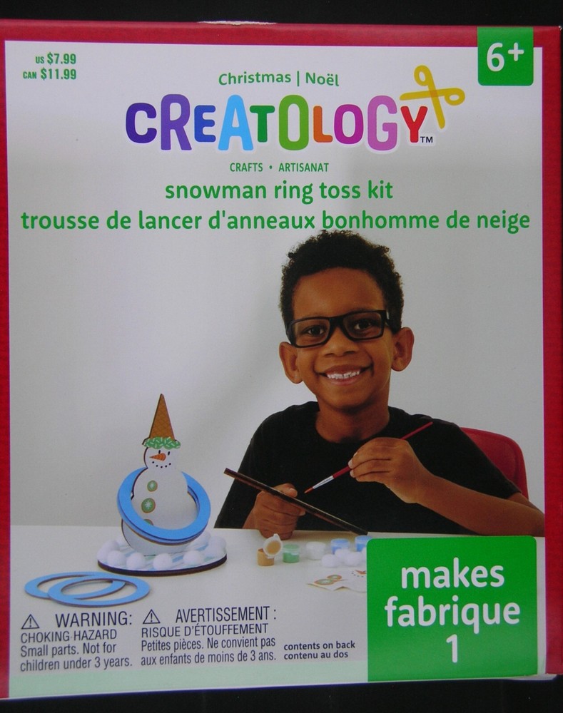 Creatology Snowman Ring Toss Kit ages 6+ NIB