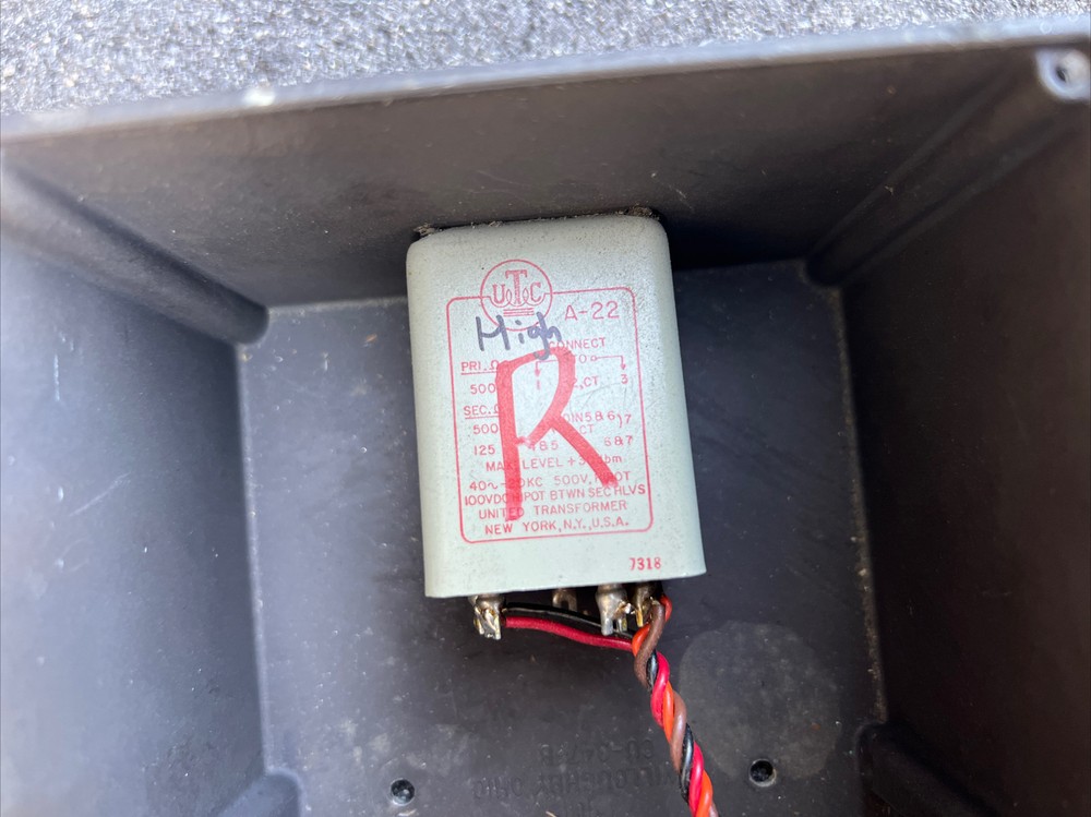 UTC A-22 Transformer Audio Transformer Corp In Direct Box