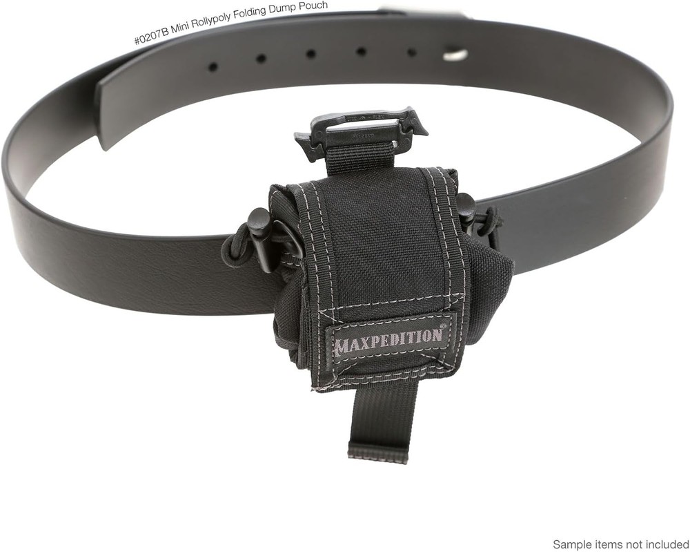 MAXPEDITION Mini Rollypoly Folding Dump Pouch One Size, Black
