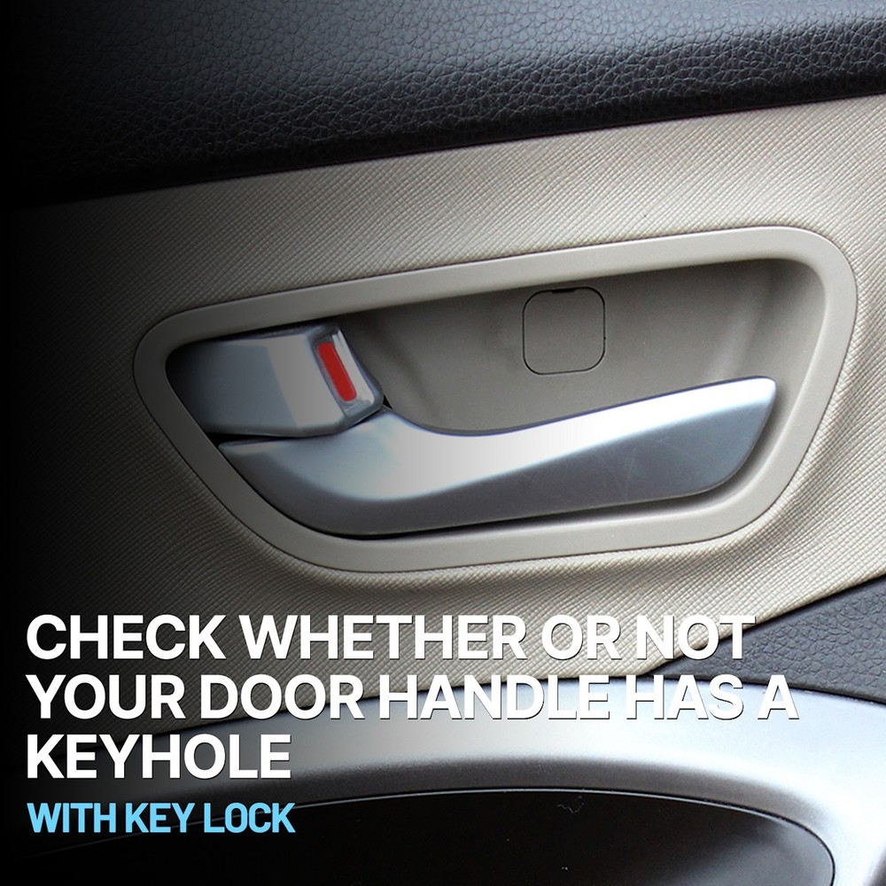 Front Chrome & Gray Interior Inside Door Handle Left Driver for 00-06 Mazda MPV