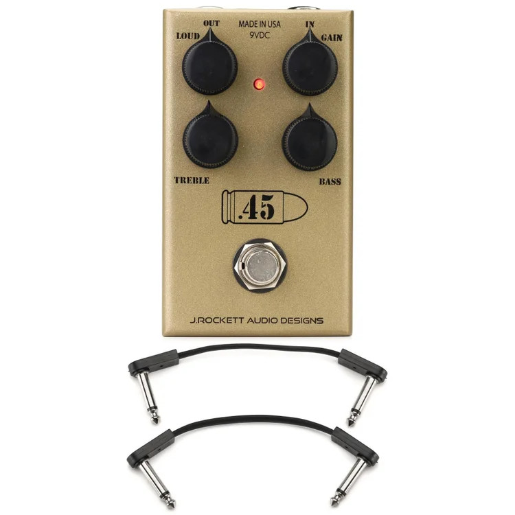 J. Rockett Audio Designs .45 Caliber Overdrive Pedal with EBS Patch Cables